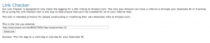 Verifying Your Amazon Affiliate Link